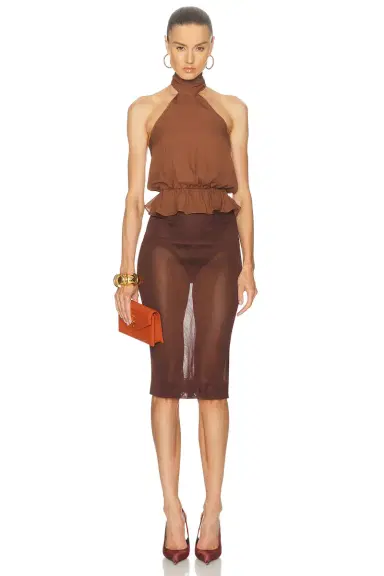 Kiki de Montparnasse Georgette Halter Top | Thumbnail 5