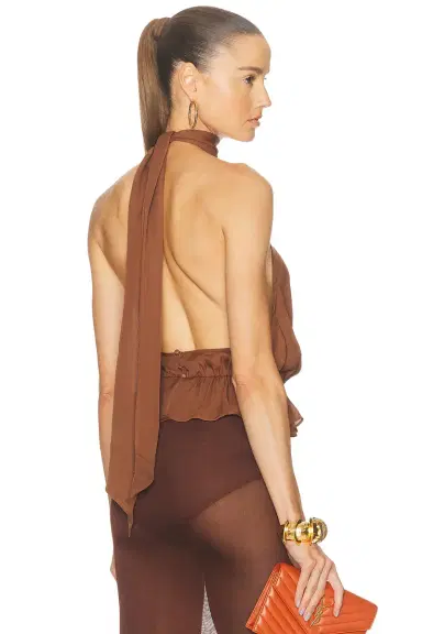 Kiki de Montparnasse Georgette Halter Top | Thumbnail 1