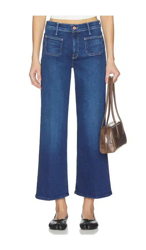 The Patch Pocket Mid Rise Maven Ankle Jeans