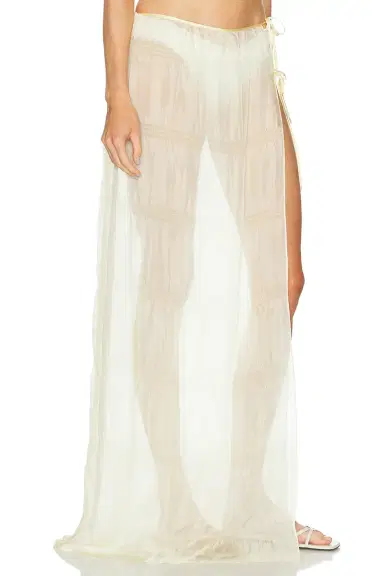Kiki de Montparnasse Smocked Silk Maxi Skirt | Thumbnail 2 Kiki de Montparnasse Smocked Silk Maxi Skirt | Thumbnail 2