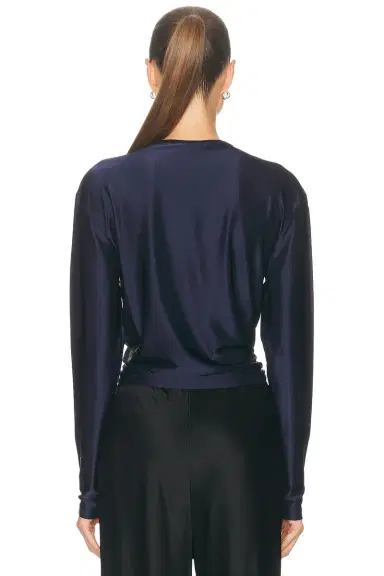Rabanne Draped Long Sleeve Top | Thumbnail 3