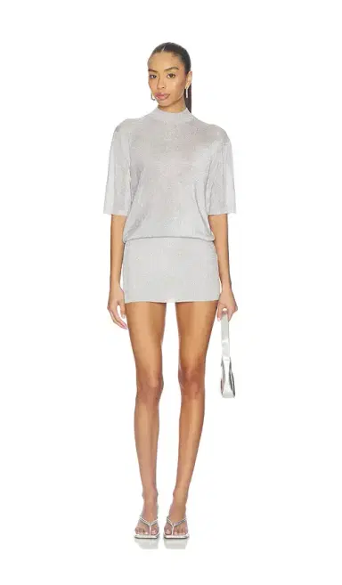 SEROYA Rae Metallic Mini Dress | Thumbnail 1