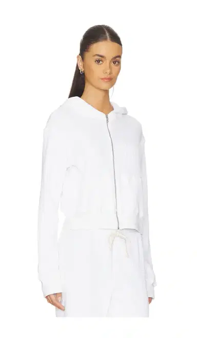 perfectwhitetee Waffle Zip Hoodie | Thumbnail 2