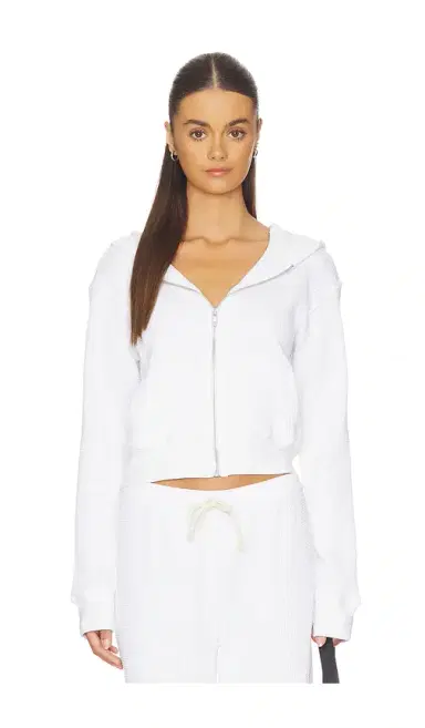 perfectwhitetee Waffle Zip Hoodie | Thumbnail 1