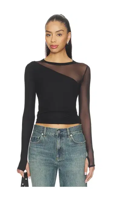Michael Lauren Solita Long Sleeve Asymmetrical Top | Thumbnail 1 Michael Lauren Solita Long Sleeve Asymmetrical Top | Thumbnail 1