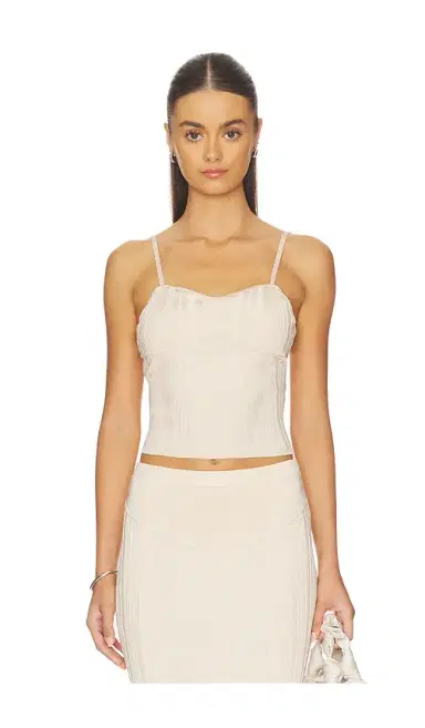 Fleur du Mal Rib Darted Cami Top | Thumbnail 1 Fleur du Mal Rib Darted Cami Top | Thumbnail 1