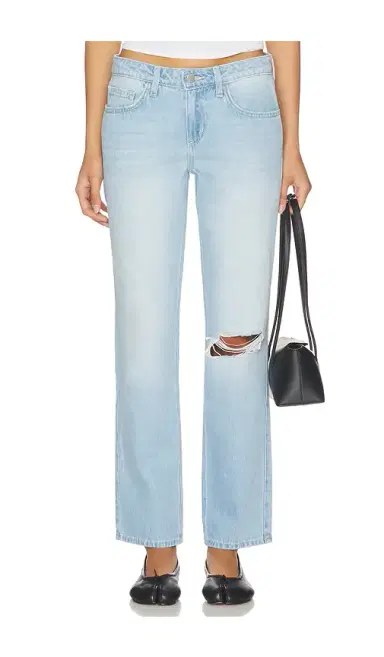 L'Agence Nevia Low Rise Slouch Straight Jean | Thumbnail 1