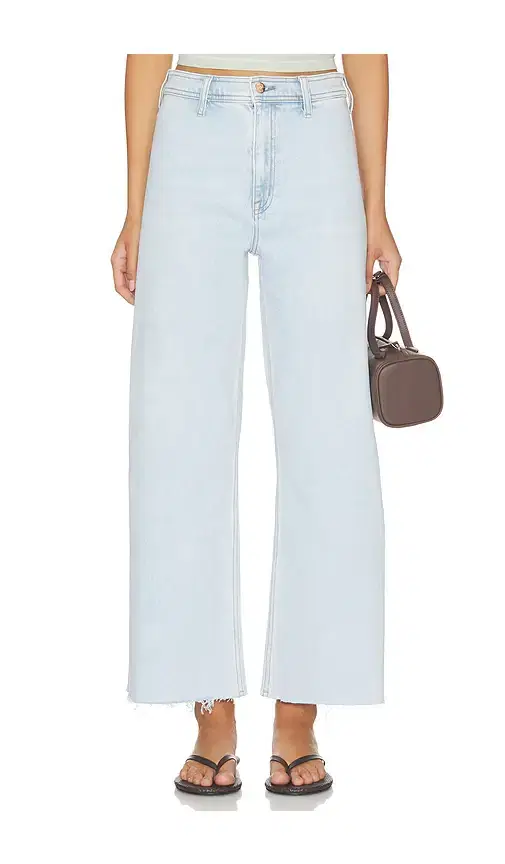 Penny Crop High Rise Wide Leg Jeans