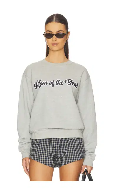 Favorite Daughter The Mom Of The Year Varsity Sweatshirt | Thumbnail 1 Favorite Daughter The Mom Of The Year Varsity Sweatshirt | Thumbnail 1