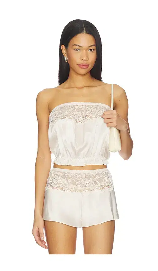Frankies Bikinis Rosie Silk Sleeveless Blouse