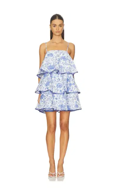 Elliatt Elin Strapless Frilled Mini Dress | Thumbnail 2