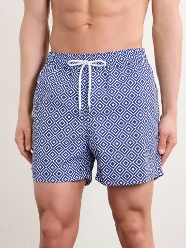 Frescobol Carioca Rio Straight-Leg Mid-Length Recycled Swim Shorts - Men | Thumbnail 2