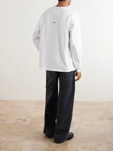 WTAPS SIGN-YD Cotton-Jersey T-Shirt - Men | Thumbnail 4