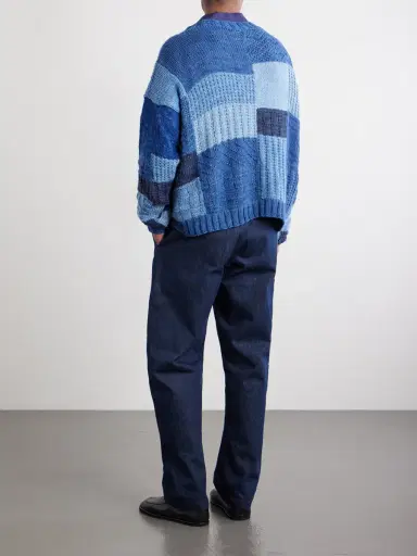 Kartik Research Patchwork Cable-Knit Wool Cardigan - Men | Thumbnail 4 Kartik Research Patchwork Cable-Knit Wool Cardigan - Men | Thumbnail 4