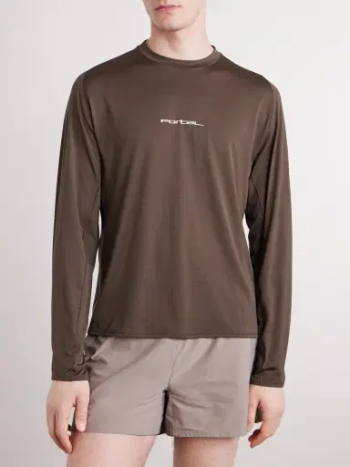 Portal Lateral Peak Logo-Print Recycled-Jersey T-Shirt - Men | Thumbnail 3