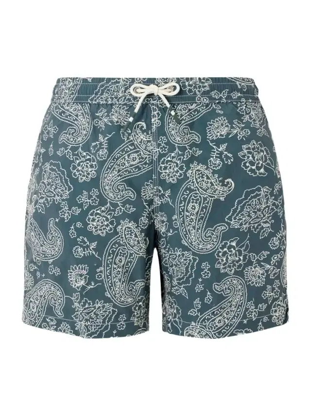 Hartford Straight-Leg Mid-Length Printed Swim Shorts - Men