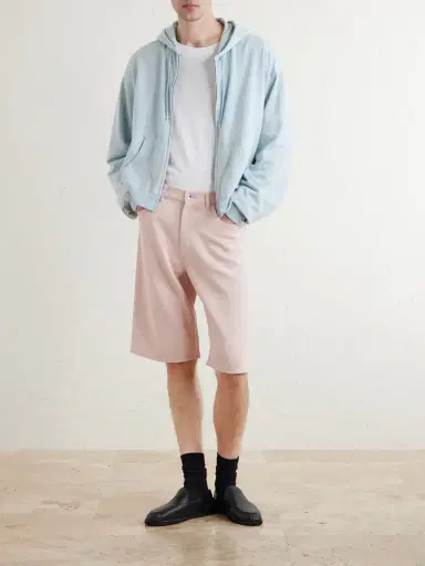 Auralee Wide-Leg Silk Shorts - Men | Thumbnail 2 Auralee Wide-Leg Silk Shorts - Men | Thumbnail 2