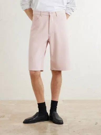Auralee Wide-Leg Silk Shorts - Men | Thumbnail 3 Auralee Wide-Leg Silk Shorts - Men | Thumbnail 3