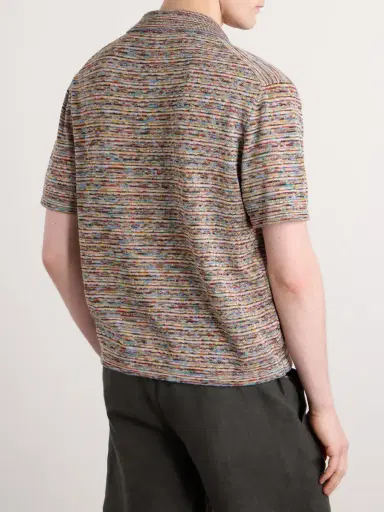 Paul Smith Camp-Collar Knitted Cotton Shirt - Men | Thumbnail 4 Paul Smith Camp-Collar Knitted Cotton Shirt - Men | Thumbnail 4