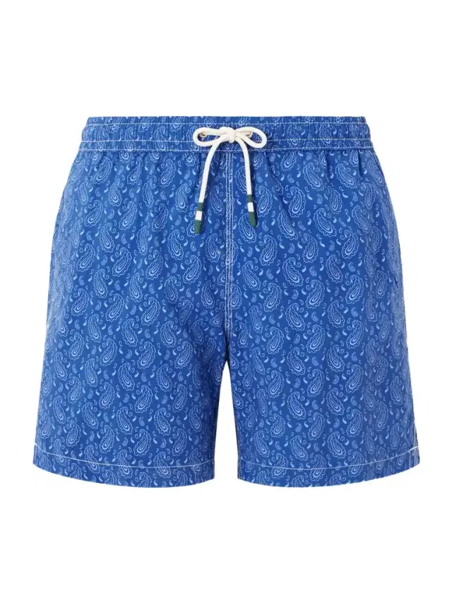 Hartford Straight-Leg Mid-Length Printed Swim Shorts - Men