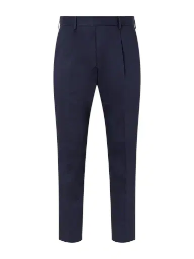 NN07 Tapered Pleated Organic Cotton-Blend Twill Trousers - Men | Thumbnail 1
