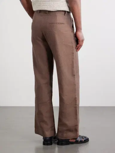 Kartik Research Straight-Leg Striped Linen Trousers - Men | Thumbnail 4 Kartik Research Straight-Leg Striped Linen Trousers - Men | Thumbnail 4