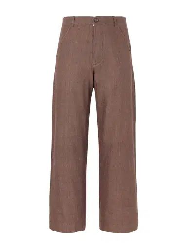 Kartik Research Straight-Leg Striped Linen Trousers - Men | Thumbnail 1 Kartik Research Straight-Leg Striped Linen Trousers - Men | Thumbnail 1