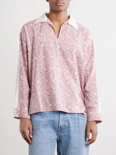 Kartik Research Bhutia Floral-Print Cotton and Silk-Blend Shirt - Men | Thumbnail 3