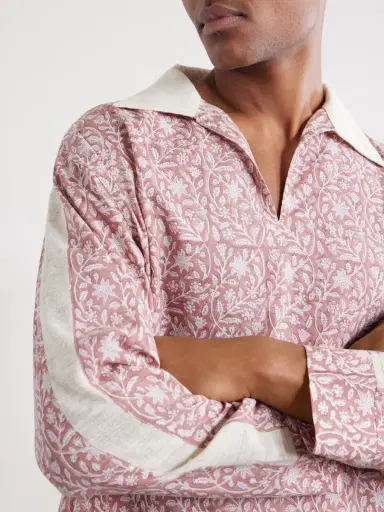 Kartik Research Bhutia Floral-Print Cotton and Silk-Blend Shirt - Men | Thumbnail 5