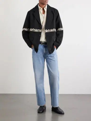 Kartik Research Embroidered Wool Blazer - Men | Thumbnail 2 Kartik Research Embroidered Wool Blazer - Men | Thumbnail 2