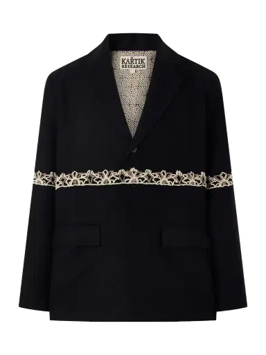 Kartik Research Embroidered Wool Blazer - Men | Thumbnail 1 Kartik Research Embroidered Wool Blazer - Men | Thumbnail 1