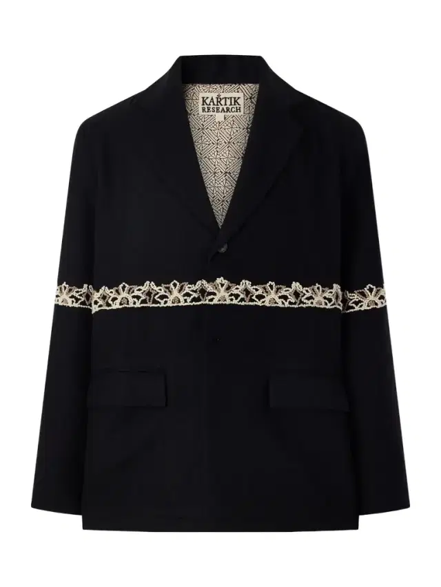Kartik Research Embroidered Wool Blazer - Men