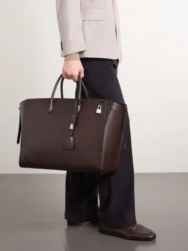 dunhill Century 45 Patina-Leather Weekend Bag - Men | Thumbnail 2