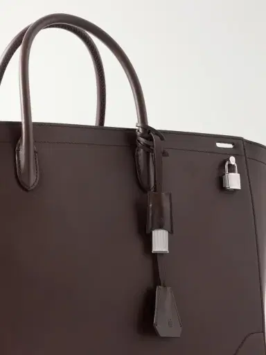 dunhill Century 45 Patina-Leather Weekend Bag - Men | Thumbnail 5