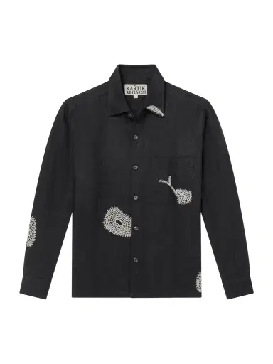 Kartik Research Repair Embroidered Linen Shirt - Men | Thumbnail 1