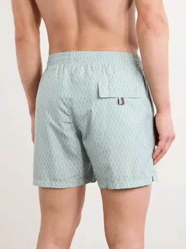 Canali Straight-Leg Mid-Length Printed Swim Shorts - Men | Thumbnail 3 Canali Straight-Leg Mid-Length Printed Swim Shorts - Men | Thumbnail 3