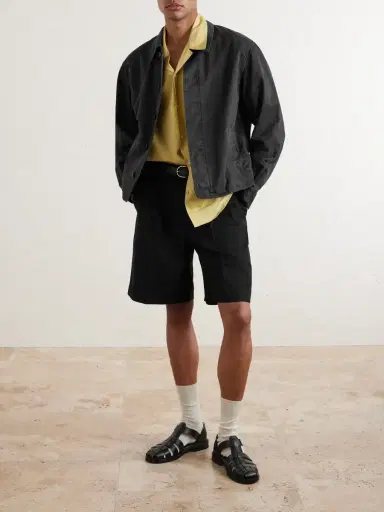 Auralee Garment-Dyed Cotton-Twill Blouson Jacket - Men | Thumbnail 2