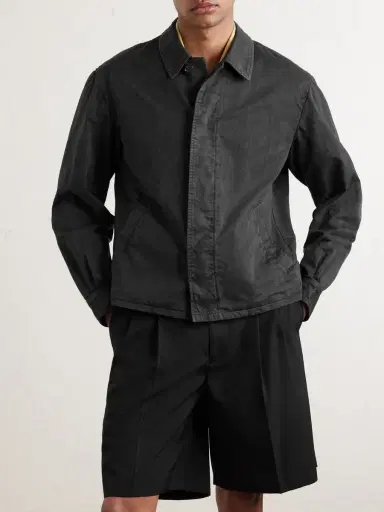 Auralee Garment-Dyed Cotton-Twill Blouson Jacket - Men | Thumbnail 3