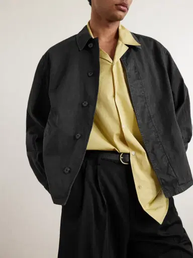 Auralee Garment-Dyed Cotton-Twill Blouson Jacket - Men | Thumbnail 5