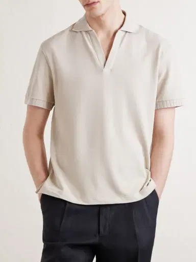 Stòffa Cotton-Piqué Polo Shirt - Men | Thumbnail 3