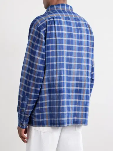 Kartik Research Patadui Checked Cotton Shirt - Men | Thumbnail 4 Kartik Research Patadui Checked Cotton Shirt - Men | Thumbnail 4
