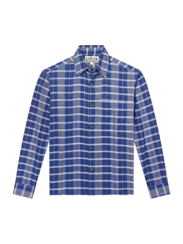Kartik Research Patadui Checked Cotton Shirt - Men
