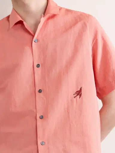 Paul Smith Embroidered Cotton and Linen-Blend Shirt - Men | Thumbnail 5