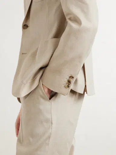 Paul Smith Linen and Wool-Blend Twill Suit Jacket - Men | Thumbnail 5