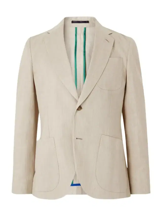Linen and Wool-Blend Twill Suit Jacket - Men