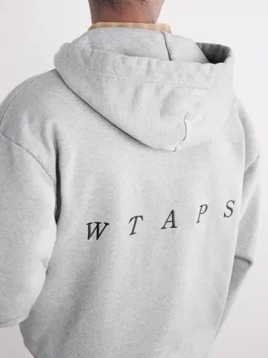 WTAPS Throwdy Logo-Appliquéd Cotton-Jersey Zip-Up Hoodie - Men | Thumbnail 5
