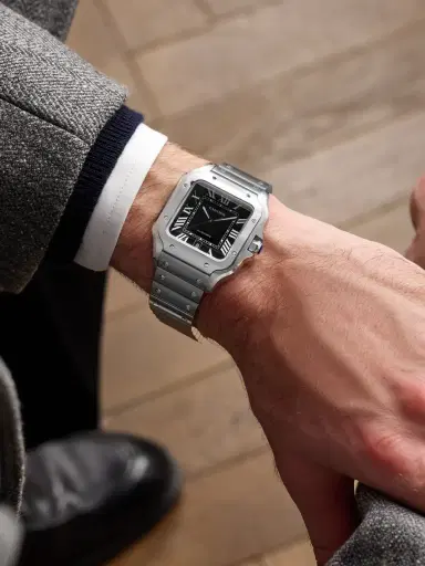 Cartier Santos de Large Automatic Stainless Steel Watch, Ref. WSSA0096 - Men | Thumbnail 2 Cartier Santos de Large Automatic Stainless Steel Watch, Ref. WSSA0096 - Men | Thumbnail 2