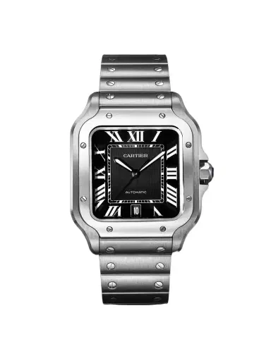 Cartier Santos de Large Automatic Stainless Steel Watch, Ref. WSSA0096 - Men | Thumbnail 1 Cartier Santos de Large Automatic Stainless Steel Watch, Ref. WSSA0096 - Men | Thumbnail 1