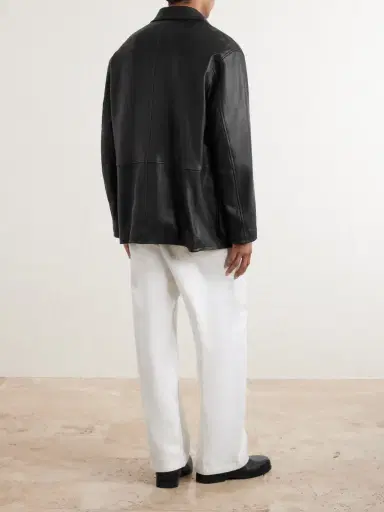 Auralee Full-Grain Leather Jacket - Men | Thumbnail 4
