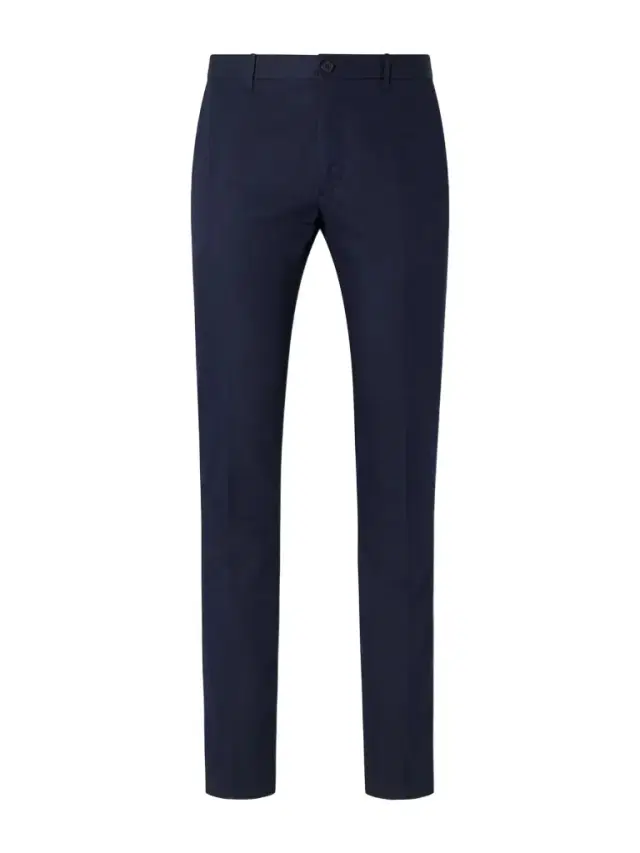 Tapered Woven Suit Trousers - Men